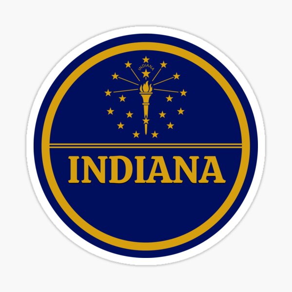 Item preview, Indiana State Flag Roundel designed and sold by Fed Sher.