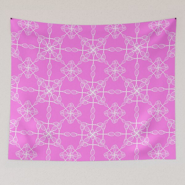 Item preview, Tennis Racket Pattern - Pink and White designed and sold by JoanNinjaHen.
