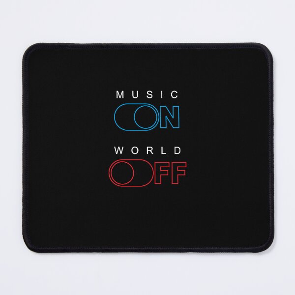 Item preview, Music On World Off Typographical designed and sold by Typobrary.