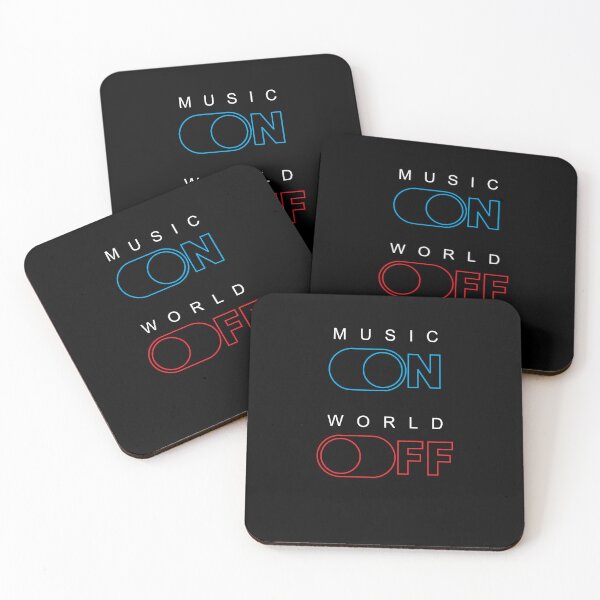Item preview, Music On World Off Typographical designed and sold by Typobrary.
