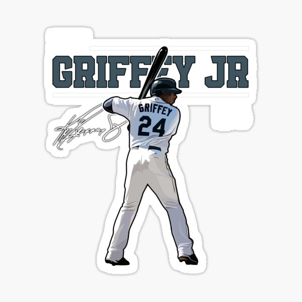 Ken Griffey Jr The Kid Seattle Baseball Legend Signature Vintage Retro 80s  90s Bootleg Rap Style | Sticker