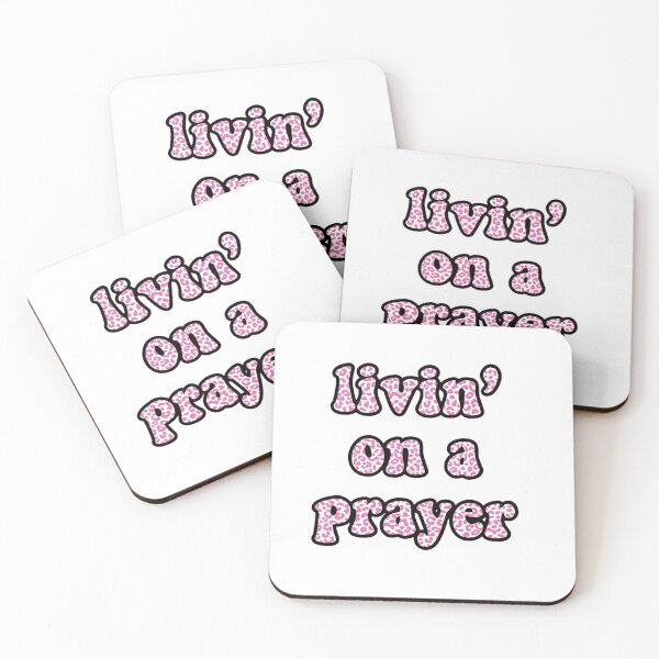 Item preview, Livin' on a Prayer Bon Jovi Song Lyric Leopard Cheetah designed and sold by AmyMartin5.