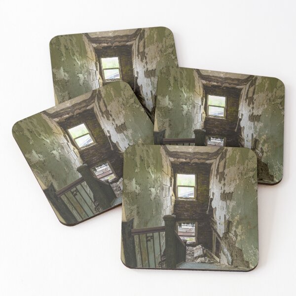 Item preview, Stairway in Abandoned Asylum photo designed and sold by Ghost Sticks.