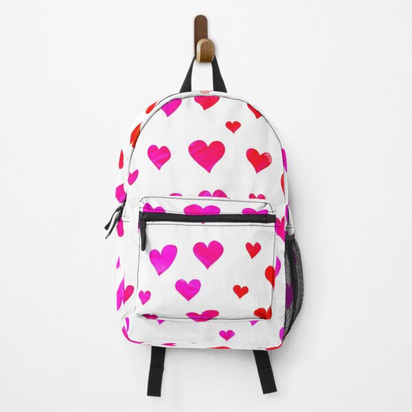 Item preview, PINK AND RED FLOATING HEARTS ON A WHITE BACKGROUND FABRIC DESIGN designed and sold by nickbrayimages.