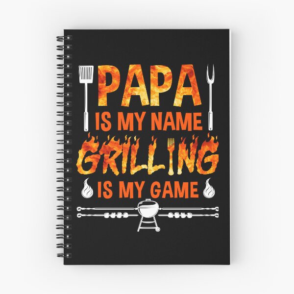 Item preview, Papa Is My Name Grilling Is My Game BBQ Dad Father's Day Tee designed and sold by Bjar Hani.