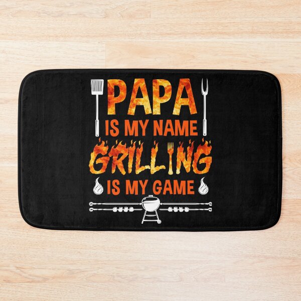 Item preview, Papa Is My Name Grilling Is My Game BBQ Dad Father's Day Tee designed and sold by Bjar Hani.