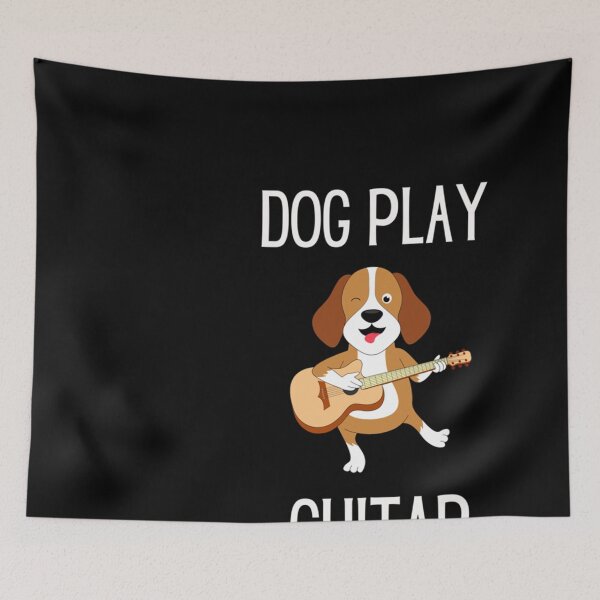 Item preview, Dog play guitar  Classic designed and sold by bellahrrmoling.
