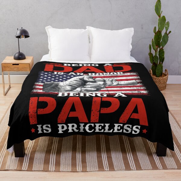 Item preview, Mens Being Dad is an Honor Being Papa is Priceless USA Flag designed and sold by Bjar Hani.