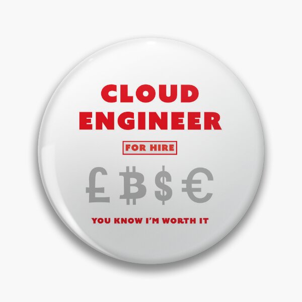 Item preview, Cloud Engineer for Hire - Red designed and sold by Incognito Design.