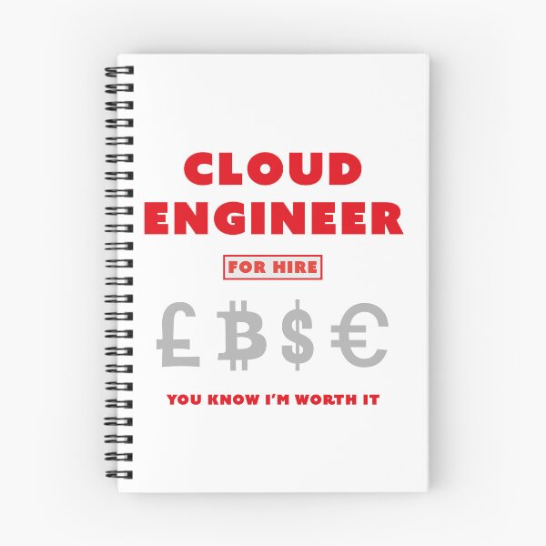 Item preview, Cloud Engineer for Hire - Red designed and sold by Incognito Design.