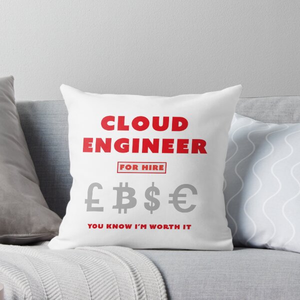 Item preview, Cloud Engineer for Hire - Red designed and sold by Incognito Design.
