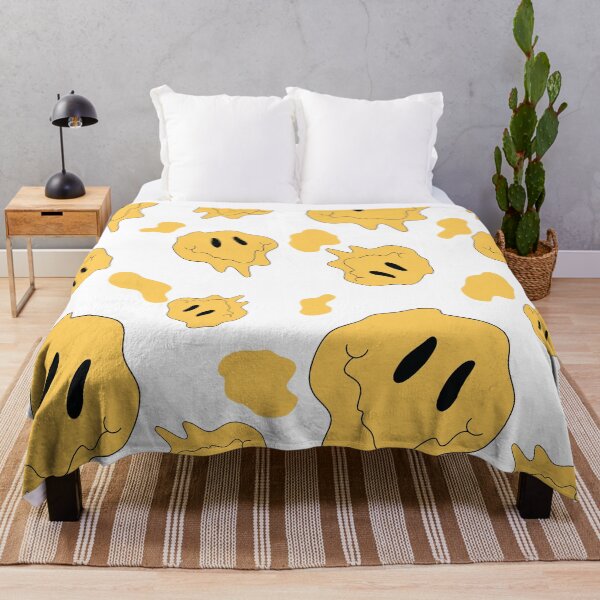 Item preview, Yellow, White Acid Smiley Face Pattern by Bossy Cat Home designed and sold by BossyCatHome.
