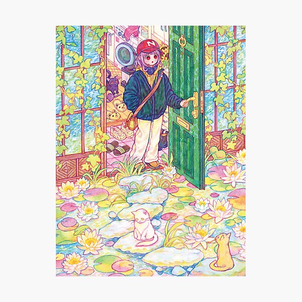 Item preview, A fairy tale in front of the door designed and sold by rowonart.