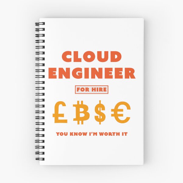 Item preview, Cloud Engineer for Hire Orange designed and sold by Incognito Design.