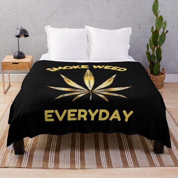 Item preview, Smoke Weed Everyday, Cannabis, Marijuana, Weed, 420, Leaf, Gold designed and sold by BestDesignbySof.