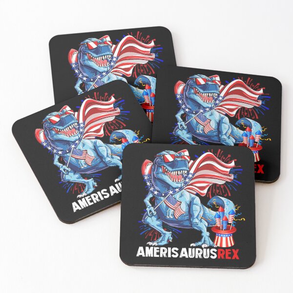 Item preview, 4th July T-Rex America Dinosaur Independence Day Patriot USA designed and sold by ElizabethWyland.