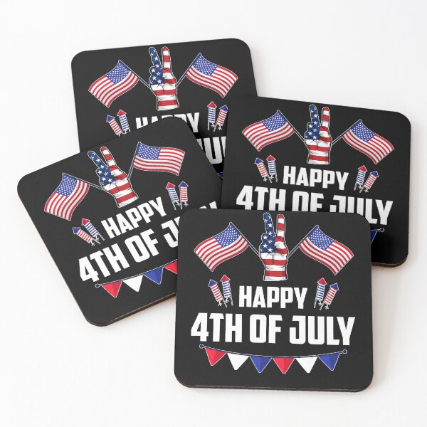 Item preview, Happy 4th of July Peace America Independence Day Patriot USA designed and sold by ElizabethWyland.