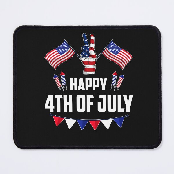 Item preview, Happy 4th of July Peace America Independence Day Patriot USA designed and sold by ElizabethWyland.