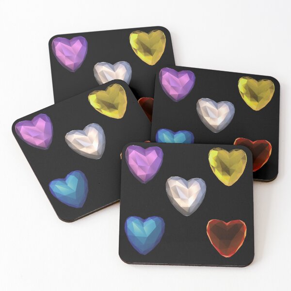 Item preview, Hearts polygonal pattern designed and sold by cutecrazytshirt.