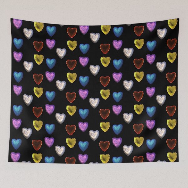 Item preview, Hearts polygonal pattern designed and sold by cutecrazytshirt.