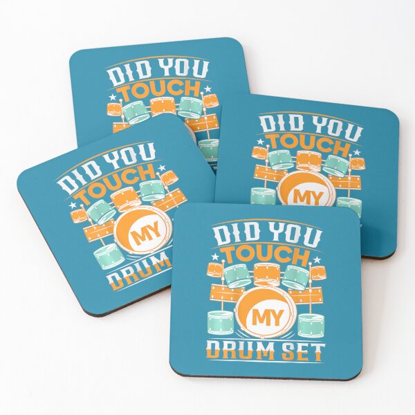 Item preview, Did You Touch My Drum Set Backprint Drummer designed and sold by JakeMemoris.