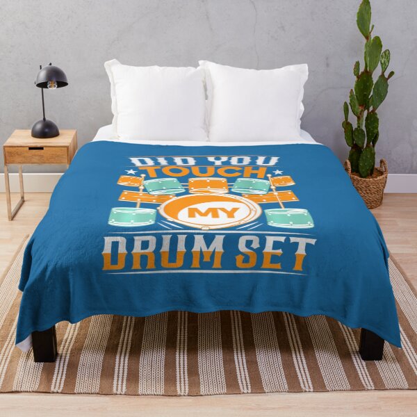 Item preview, Did You Touch My Drum Set Backprint Drummer designed and sold by JakeMemoris.