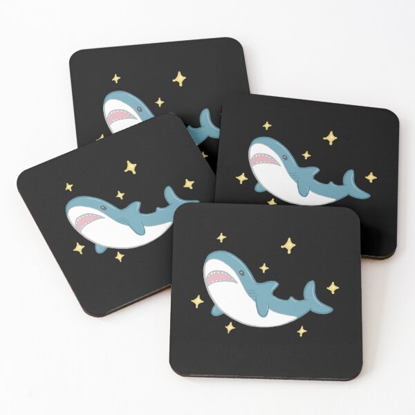 Item preview, Blahaj The Shark (black background) designed and sold by BabajStore.