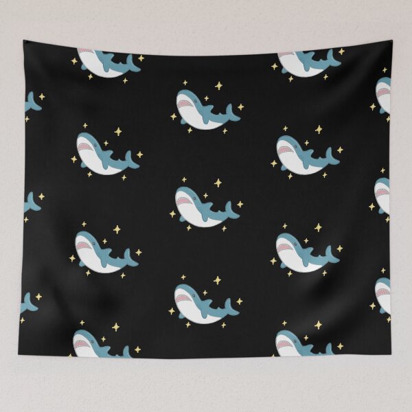 Item preview, Blahaj The Shark (black background) designed and sold by BabajStore.
