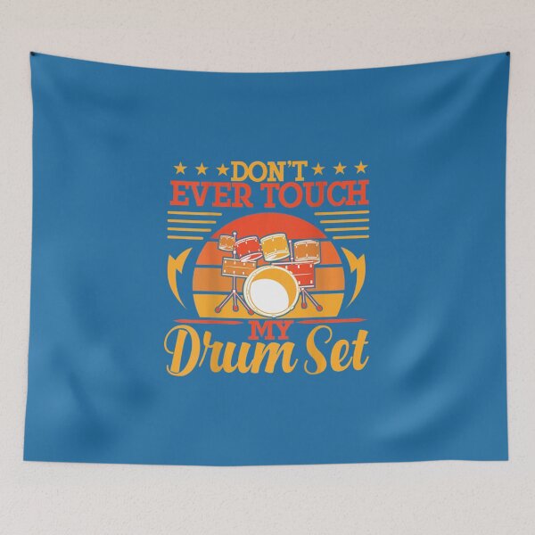 Item preview, Don_t Ever Touch My Drum Set Backprint Drummer designed and sold by JakeMemoris.