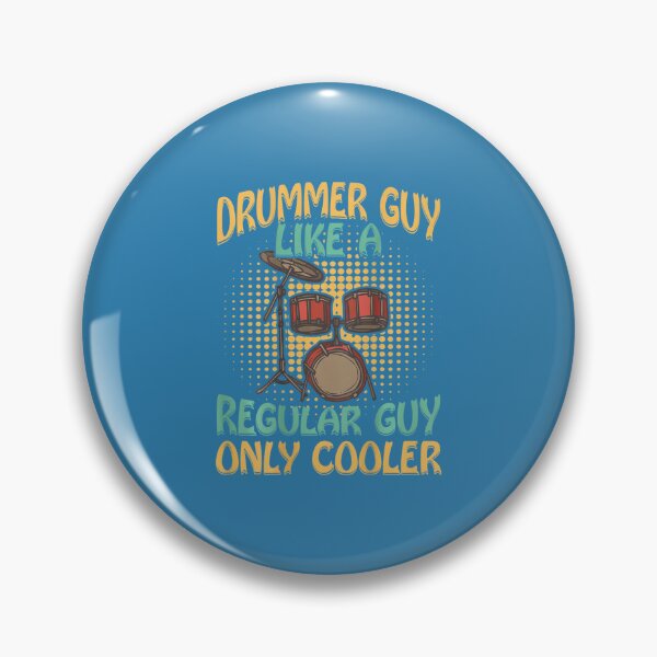Item preview, Drummer Guy Like A Regular Guy Only Cooler Backprint Drummer designed and sold by JakeMemoris.