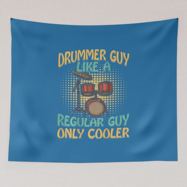 Item preview, Drummer Guy Like A Regular Guy Only Cooler Backprint Drummer designed and sold by JakeMemoris.