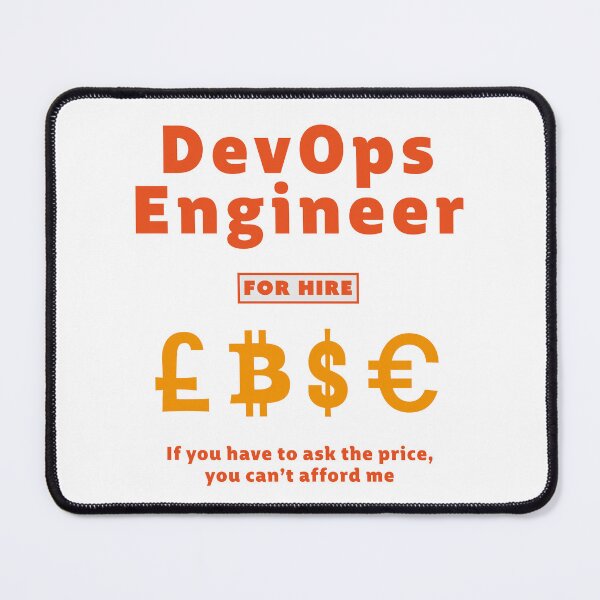 Item preview, DevOps Engineer for Hire - Orange designed and sold by Incognito Design.