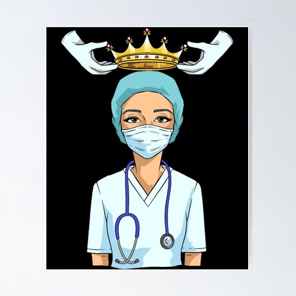 nurse nurse crown queen nurse' Sticker