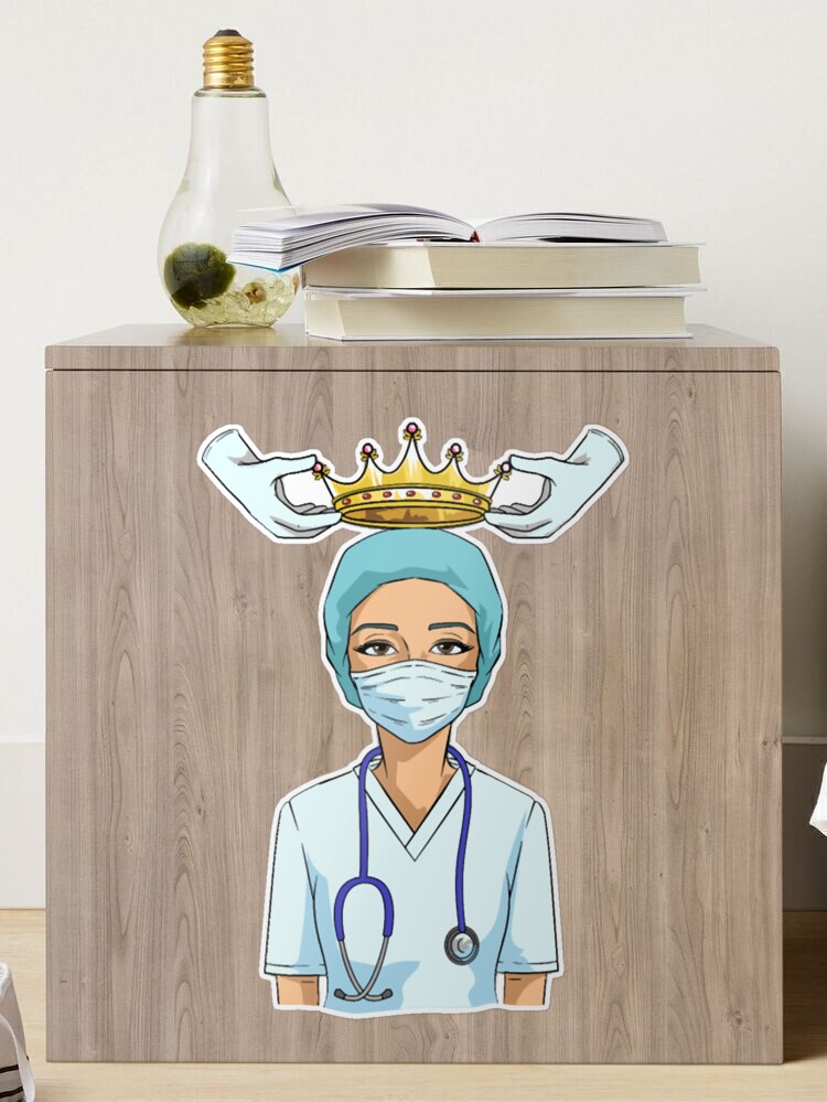 nurse nurse crown queen nurse' Sticker