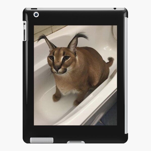 Drunk Floppa Meme Caracal Cat | iPad Case & Skin