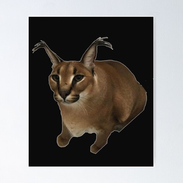 Big Floppa - Caracal meme cat / fat floppa / cursed floppa | Art Board Print