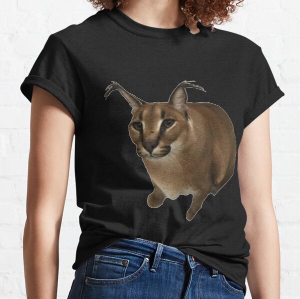 Big Floppa Meme Cat Caracal T-Shirt, Cool Funny Cats Caracal - Inspire  Uplift