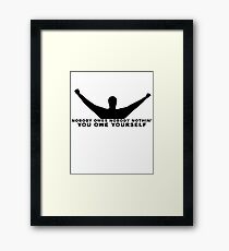 Rocky Balboa - You Owe Yourself Framed Print