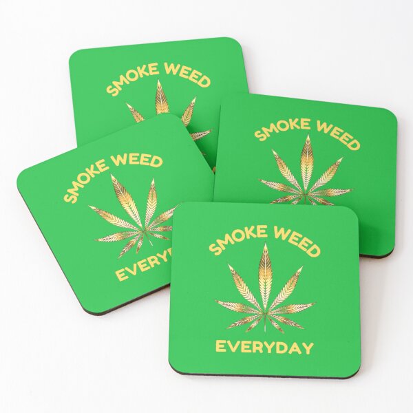 Item preview, Smoke Weed Everyday, Cannabis, Marijuana, Weed, 420, Leaf, Gold designed and sold by BestDesignbySof.
