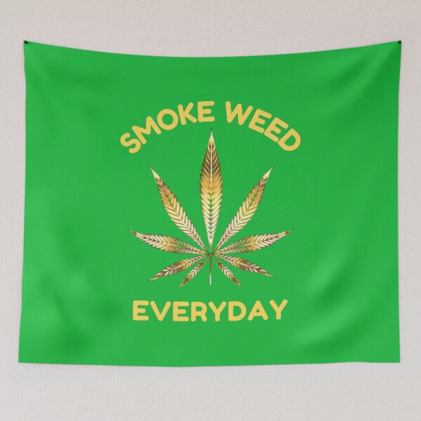 Item preview, Smoke Weed Everyday, Cannabis, Marijuana, Weed, 420, Leaf, Gold designed and sold by BestDesignbySof.