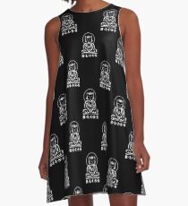 Bliss (Black/White) A-Line Dress
