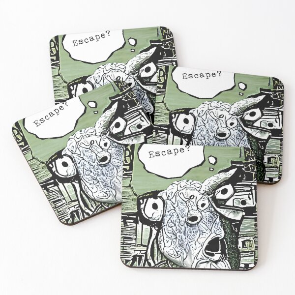 Item preview, Goat Thinking About Escape designed and sold by Petalglassjade.