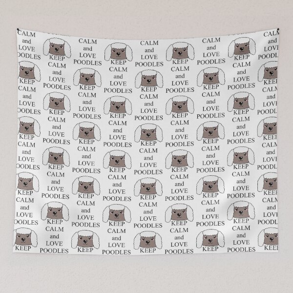 Item preview, Keep calm and love poodles designed and sold by rainbowcho.