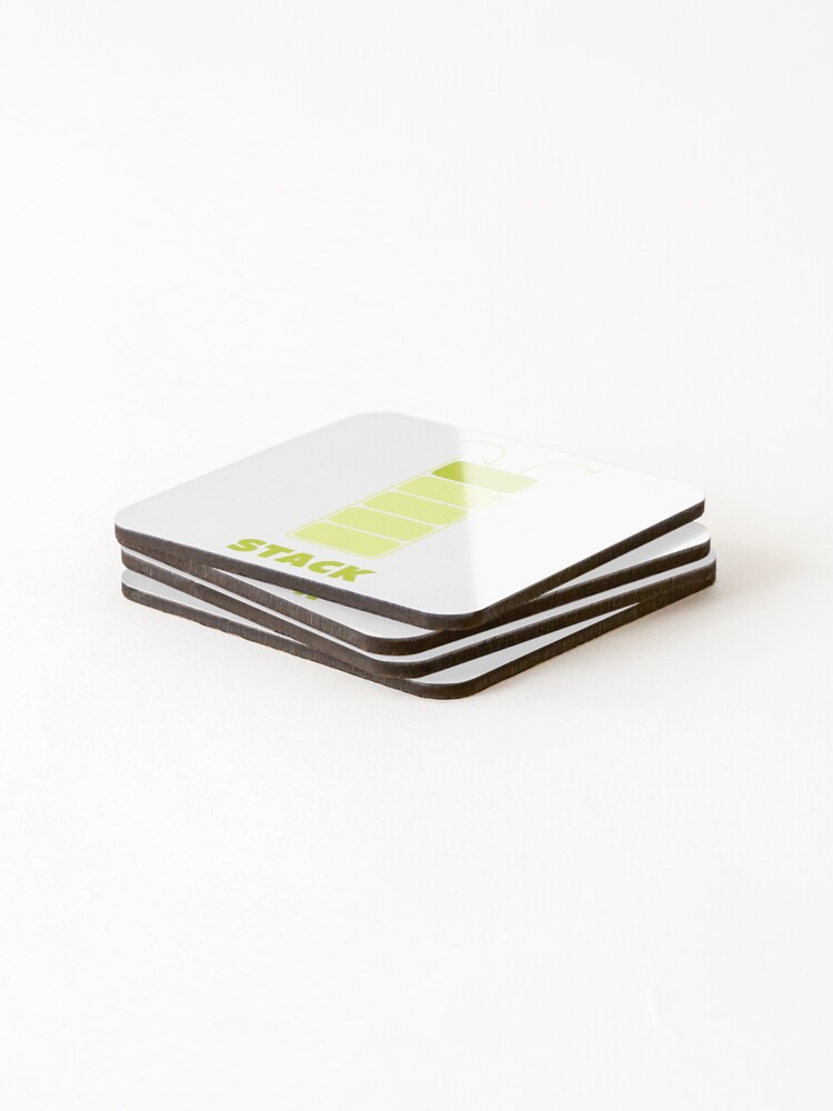 Thumbnail 4 of 5, Coasters (Set of 4), Stack Data Structure designed and sold by Mechashadow.