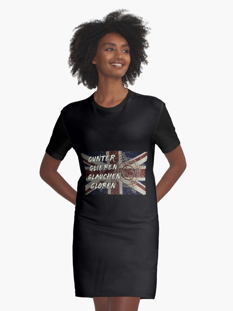 Def leppard t top shirt dress