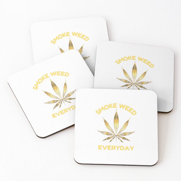 Item preview, Smoke Weed Everyday, Cannabis, Marijuana, Weed, 420, Leaf, Gold designed and sold by BestDesignbySof.