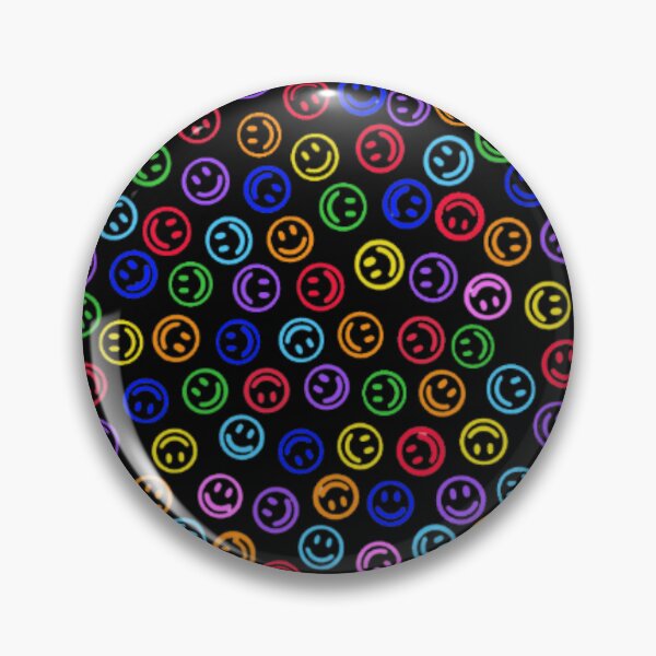 Item preview, Colourful Neon Smiley Face Pattern designed and sold by mrgm designs.