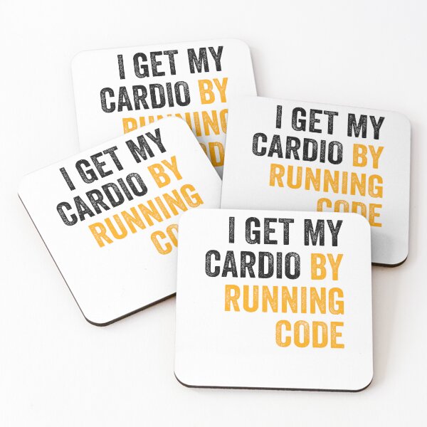 Item preview, I Get My Cardio By Running Code designed and sold by Amineharoni.