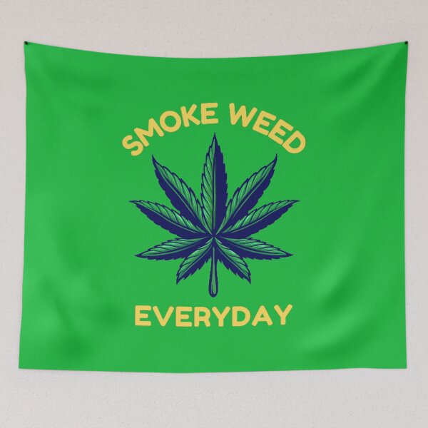 Item preview, Smoke Weed Everyday, Cannabis, Marijuana, Weed, 420, Leaf, Gold designed and sold by BestDesignbySof.
