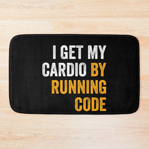 Item preview, I Get My Cardio By Running Code designed and sold by Amineharoni.